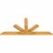 Ekena Millwork Saratoga Rough Sawn Timber Gable Bracket, Western Red Cedar, 60"W x 27"H x 2"D x 4"F, 11/12 Pitch GBW060X27X0204SAR00RWR - alternate 3